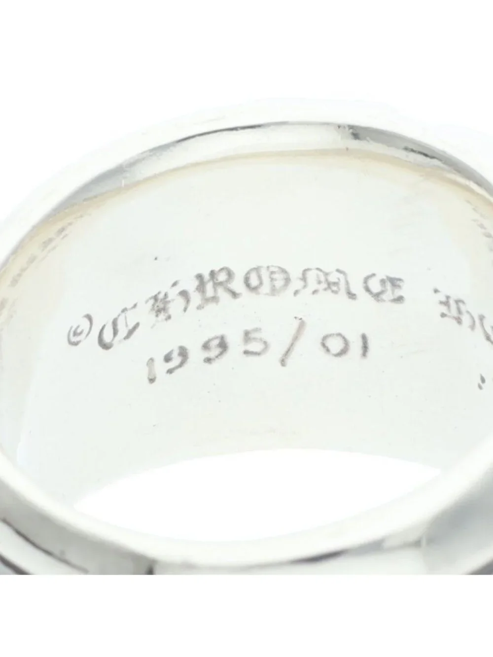 Chrome Hearts Dagger Heart Silver Ring